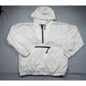 Vintage Gap Jacket Mens Small White Windbreaker Anorak Pullover Outdoors 90s Y2K